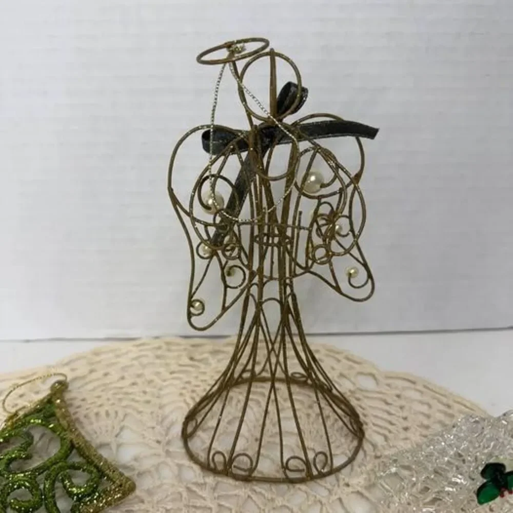 Assorted Christmas Ornaments and Angel Decor